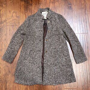 Vintage midi coat with circle pockets